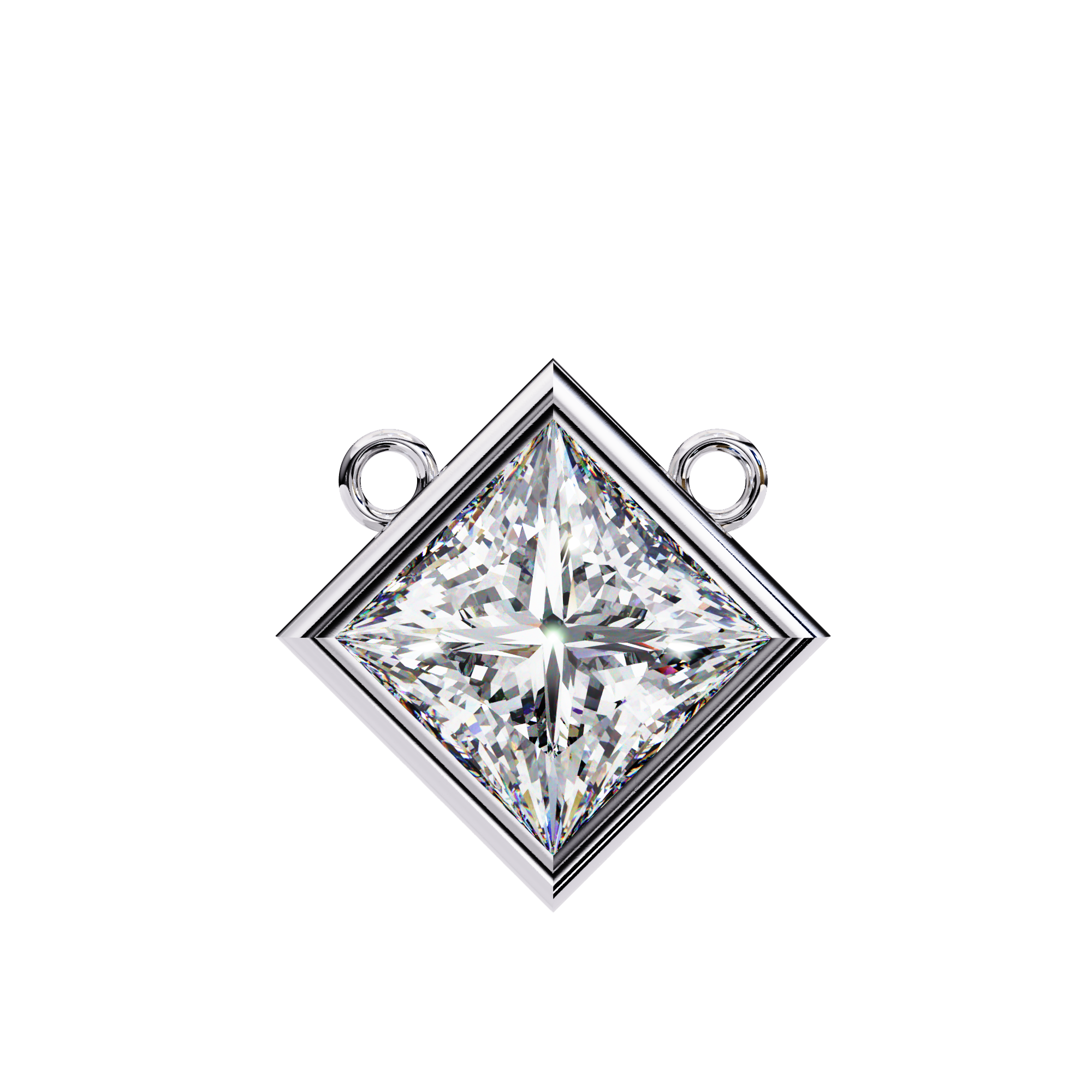 Avenyra Diamond-Frame Solitaire Pendant